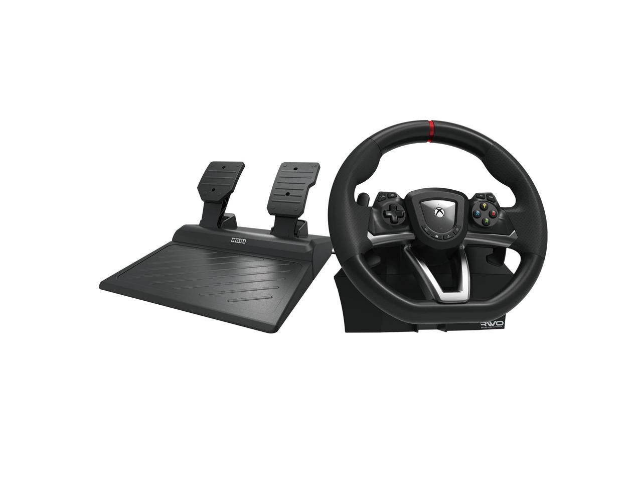 Restored  - Black, Xbox Series X/S and Multi-Platform, Overdrive, Wired Video Game Racing Wheel