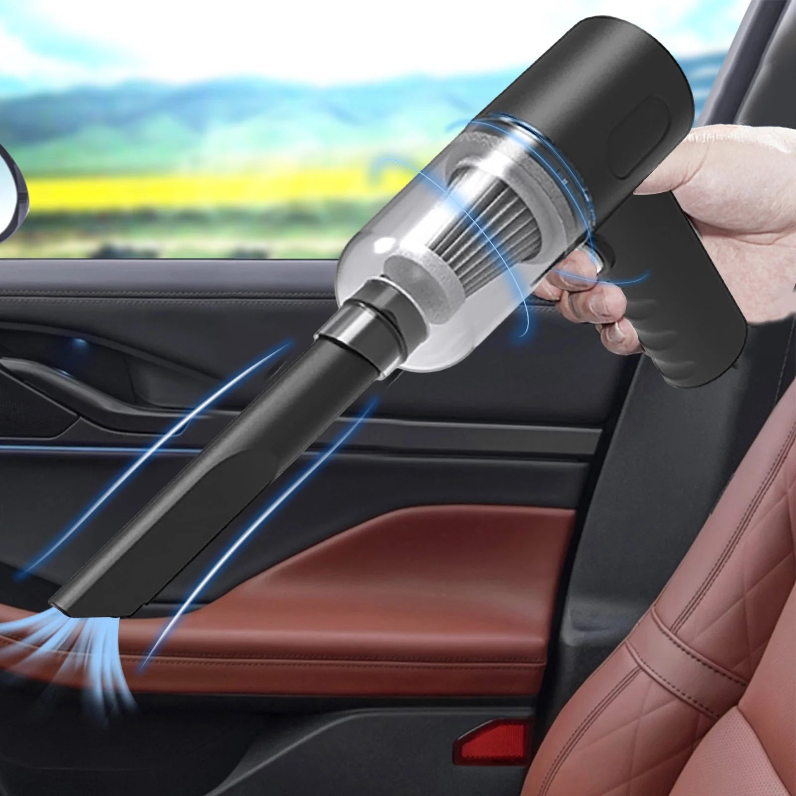 Floor Care ,Vacuum Cleaner for Carpet Handheld Car Vacuum Cleaner,120W Powerful Suction Small Car Vacuum Cleaner,Mini Dusts Buster with USB Portable Vacuum Cleaner