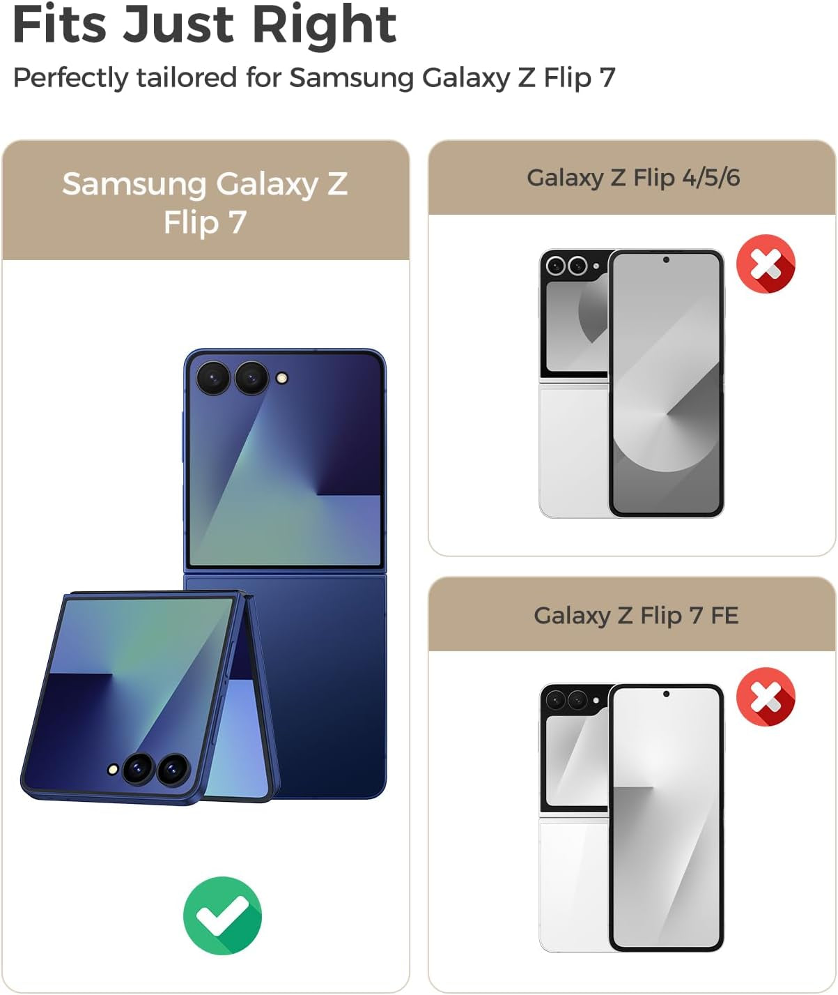 For Samsung Galaxy Z Flip 7 5G Case with Privacy Screen Protector, Blue | Compatible with Magsafe & Wireless Charging, Hinge Protection Hard PC Anti-Scratches Shockproof Phone Cover for Flip7