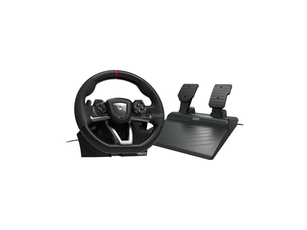 Restored  - Black, Xbox Series X/S and Multi-Platform, Overdrive, Wired Video Game Racing Wheel